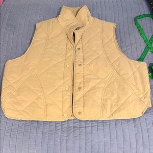 Tan Quilted Vest